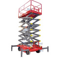 Load 350kg Trail-type small platform folding scissor lift with extension platform